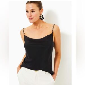 Lilly Pulitzer Axler Bias Silk Cami Sz 12 NWT